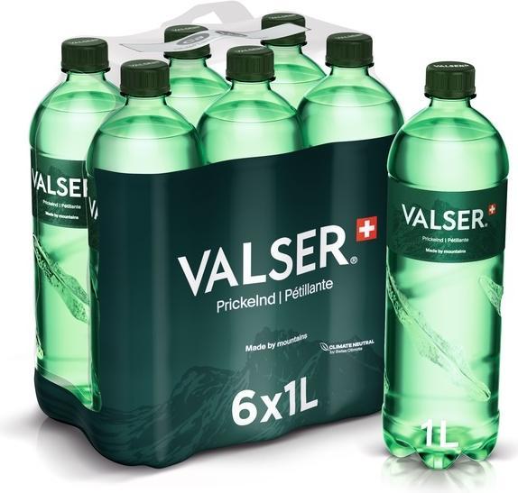 Image du produit Valser Eau gazeuse, 1L, paquet, 6 pièces (1 x 100 cl)