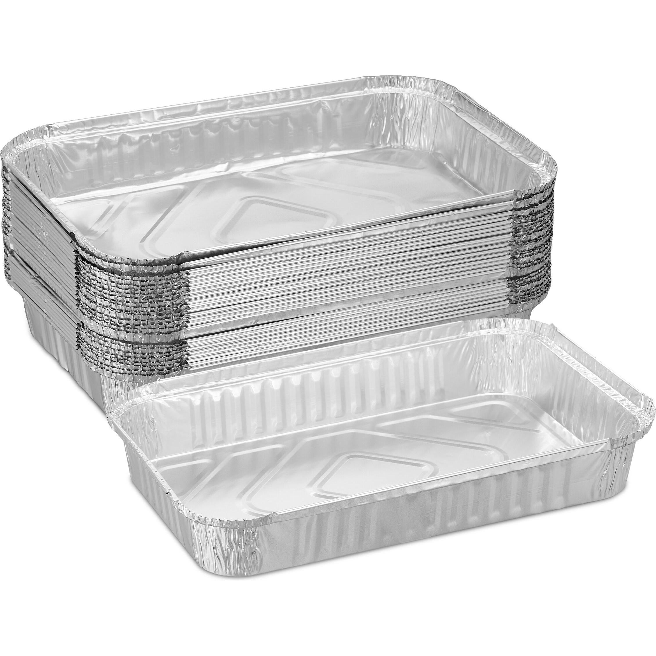 Relaxdays, Grillgeschirr, 25x Aluschalen