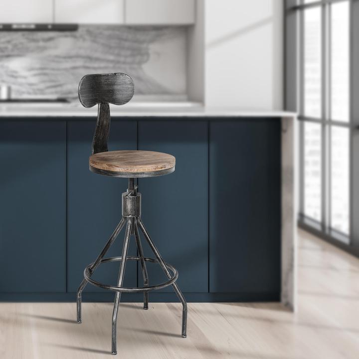 Produktbild CLP Barhocker Hanam, antik silber