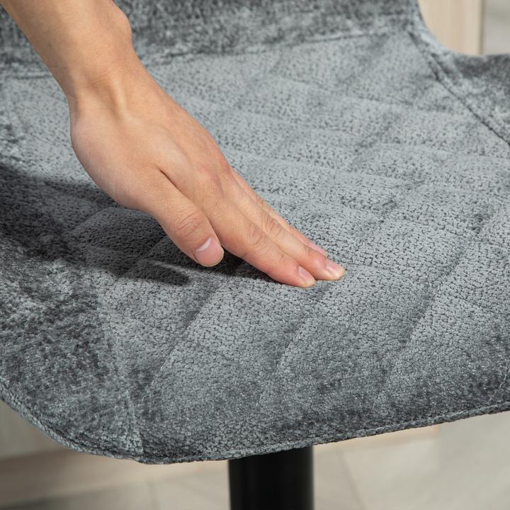 Actual product image Homcom Barhocker Polyester Dunkelgrau