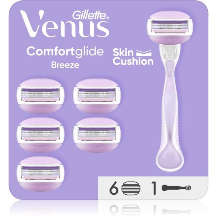 Immagine prodotto Gillette Rasoio Venus Comfortglide Breeze da donna con 1 manico e 6 ricariche