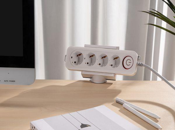 Actual product image Transmedia Clamp holder for socket strips