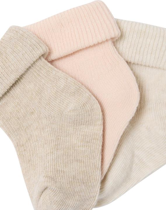 Image du produit Vertbaudet 3er-Pack Socken uni mit Umschlag, Baby (Lot de 3, 17)