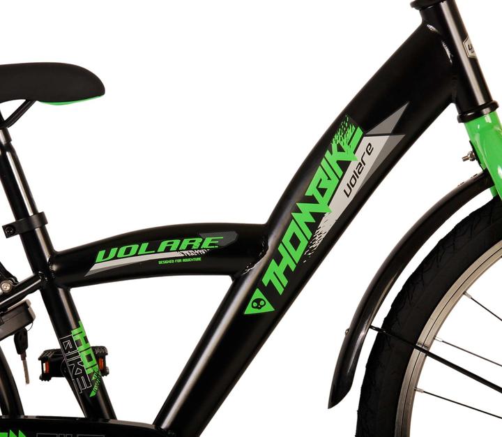 Image du produit Volare Thombike Kinderfiets - Jongens - 24 inch - Zwart Groen (24")
