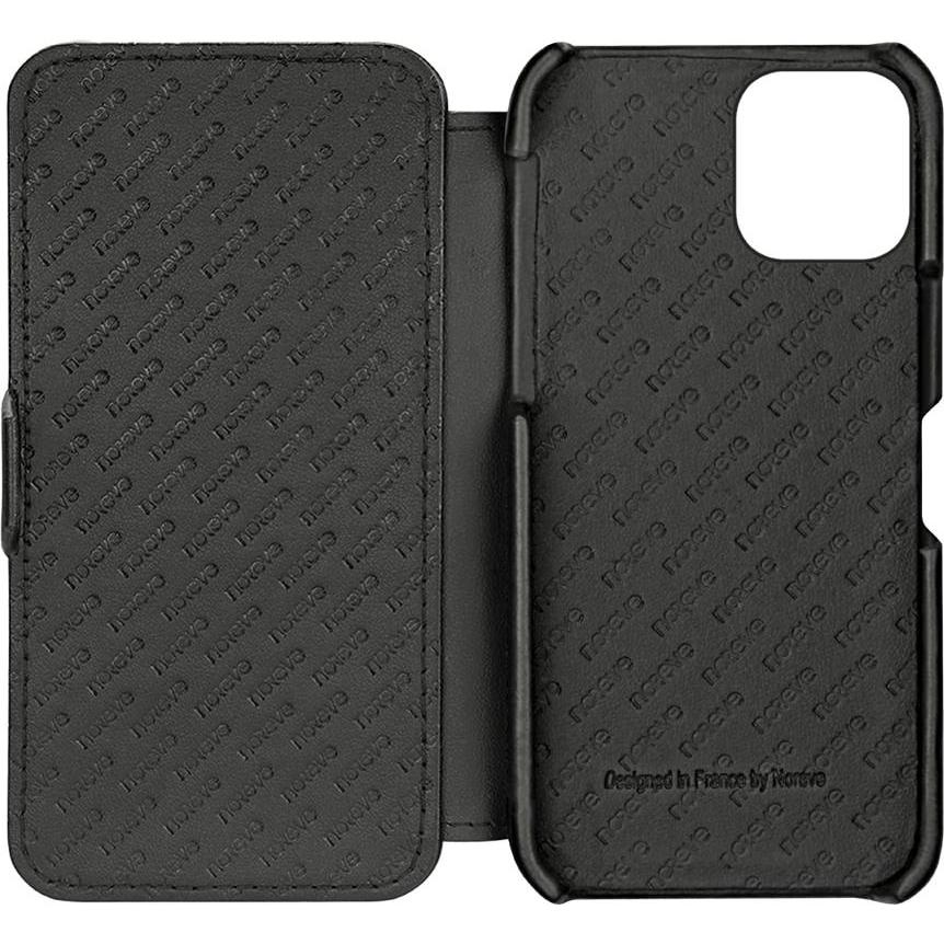 Thumbnail - Noreve Lederschutzhülle horizontal (Apple iPhone 13), Smartphone Hülle, Grün
