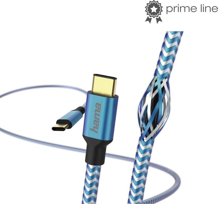 Actual product image Hama USB-C - USB-C Reflective (1.50 m, USB 2.0)