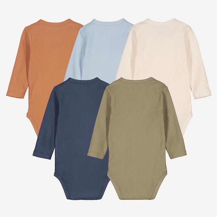 Actual product image La Redoute Collections 5er-Pack Langarm-Bodys für Neugeborene (62)