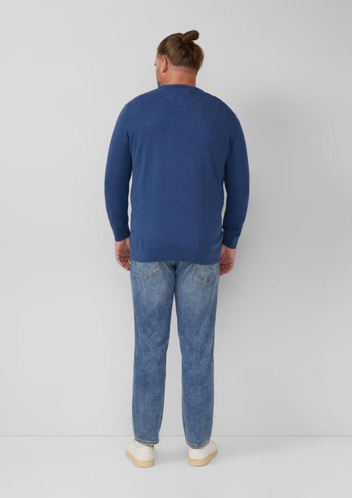 Produktbild s.Oliver Strickpullover Baumwollpullover mit Logo-Stickerei (3XL)