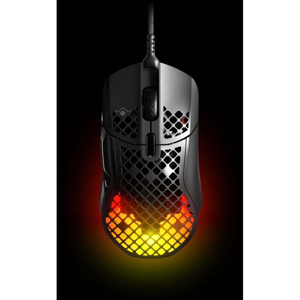 SteelSeries Aerox 5 (Kabelgebunden), Maus, Schwarz