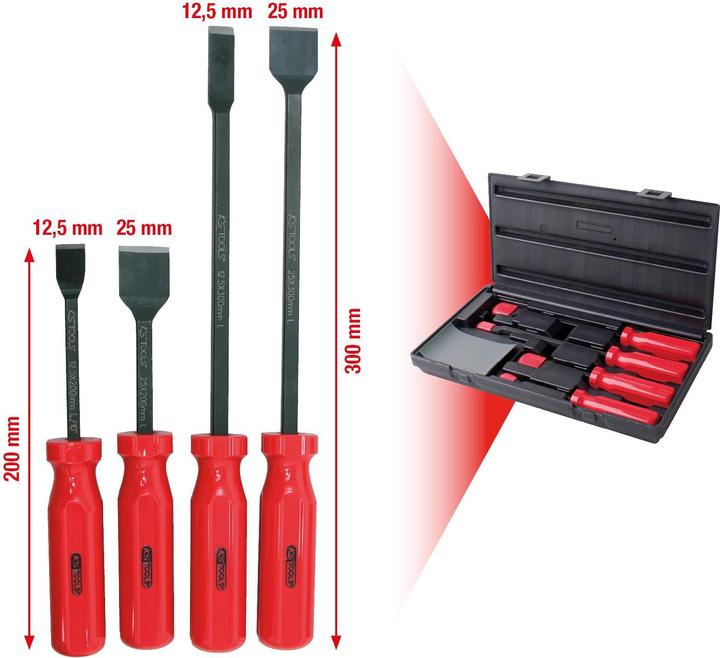 Actual product image KS Tools Gasket scraper set, 4 pcs