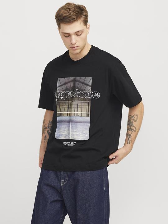 Actual product image Jack & Jones Gedruckt Rundhalsausschnitt T-shirt T-shirt (S)