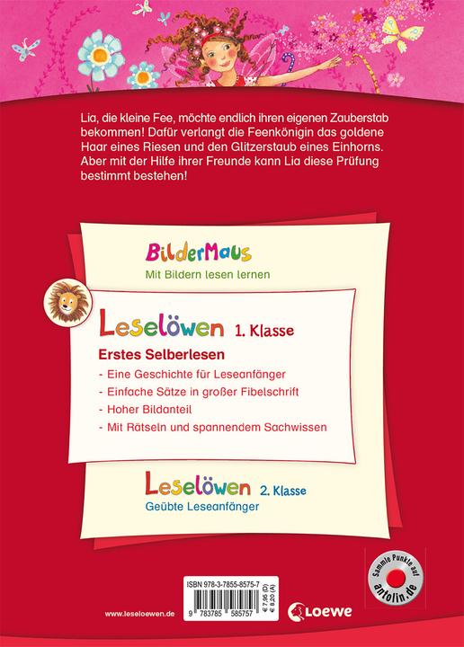 Produktbild Leselöwen 1. Klasse - Die kleine Fee und die Zauberprüfung (Deutsch, Amelie Benn, Florentine Prechtel, 2018)