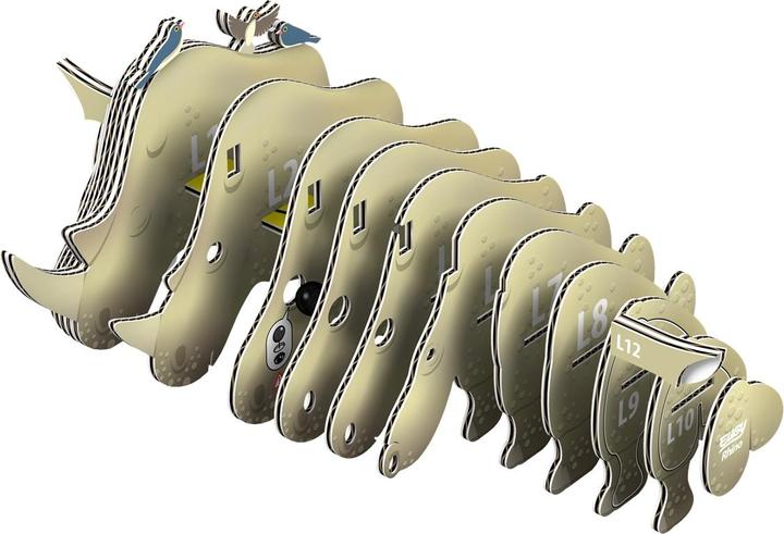 Produktbild Eugy Nashorn - 3D Karton Figuren Modellbausatz