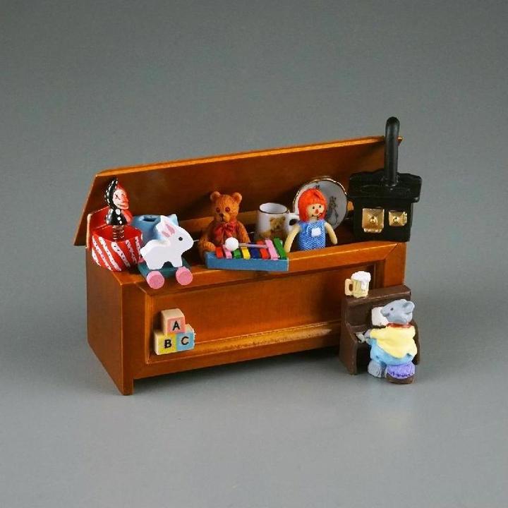 Actual product image Reutter 001.854/0 - Filled toy chest, miniature in 1:12 scale