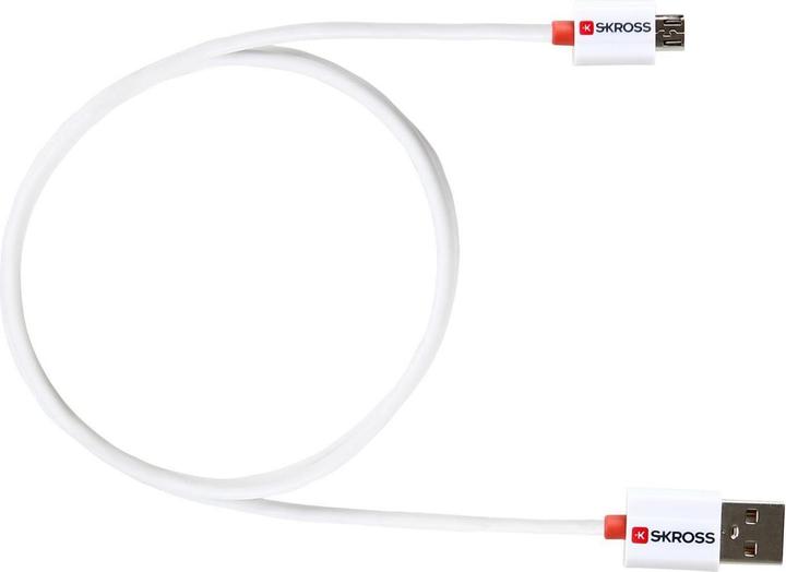 Actual product image Skross Charge'n Sync Micro USB Charging Cable A charging cable in your luggage is priceless when your (1 m, USB 2.0)