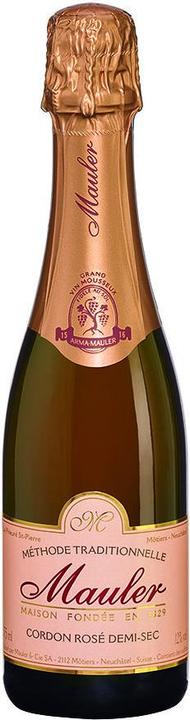 Mauler Cordon Rosé demi-sec Grand Vin Mousseux Suisse (1 x 37.5 cl)