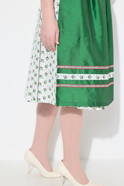 Image du produit Ulla Popken Dirndl sans manches, costume traditionnel bavarois. Décolleté en coeur et laçage (62)