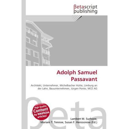 Adolph Samuel Passavant, Fachbücher