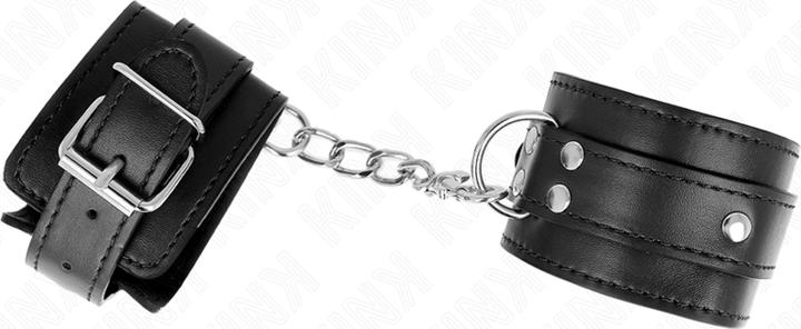 Image du produit Kink 3 D-RING MENOTTES POIGNET RÉGLABLE NOIR 17,5-25 CM X 6 CM