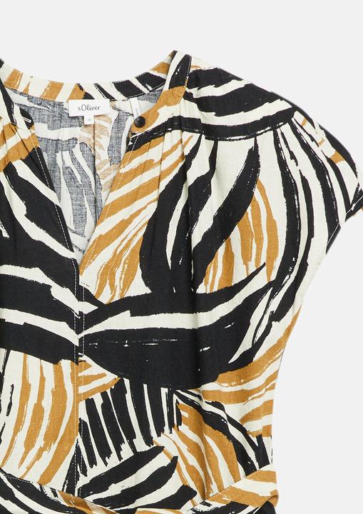 Produktbild s.Oliver Leinenmix-Kleid mit Eingrifftaschen (46)