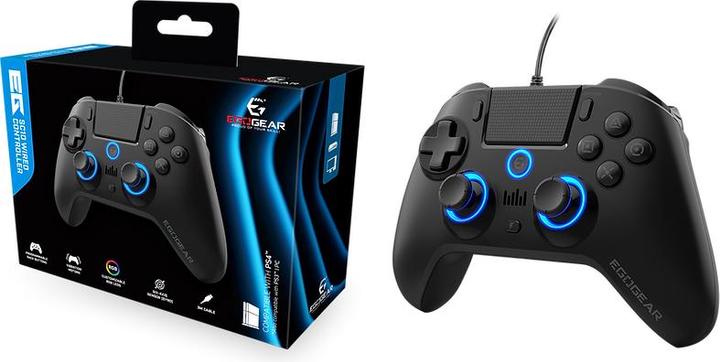 Actual product image Egogear SC10 Controller wired with audio black PS4 (PS4)