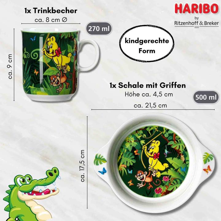 Actual product image Ritzenhoff & Breker Haribo Jungle Kindergeschirr-Set