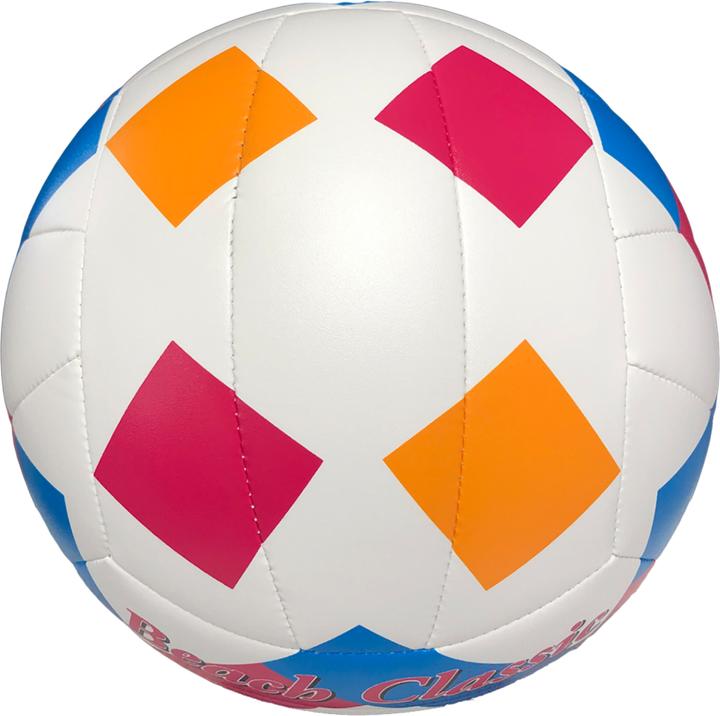 Actual product image Mikasa Piłka siatkowa plażowa Beach Classic biało-niebiesko-różowa BV543C-VXA-O (5) (5)
