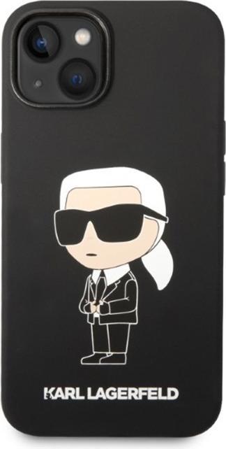 Produktbild Karl Lagerfeld KLHMP14SSNIKBCK iPhone 14 6.1" hardcase black/black Silicone Ikonik Magsafe (Apple iPhone 14)