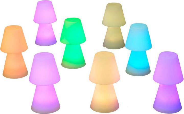 Actual product image Newgarden LOLA 30 LED table lamp with touch sensor 20cm + RGB, rechargeable battery indoor & outdoor IP65 (315 lm)
