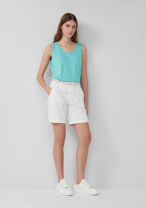 Actual product image S.Oliver Hose Shorts mit geflochtenem Gürtel und Garment Dye (46)