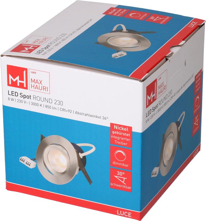 Produktbild Max Hauri ROUND LED-Einbauspot, 36°, 8W (850 lm)