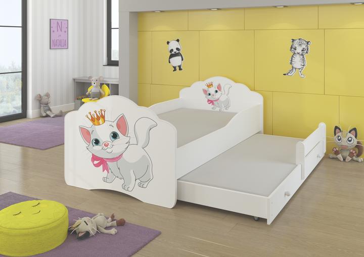 Actual product image ADRK Furniture Double bed with mattresses CASIMO II CAT 160x80 (160 x 80 cm)