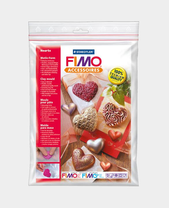 Actual product image Fimo Motif Shapes Hearts