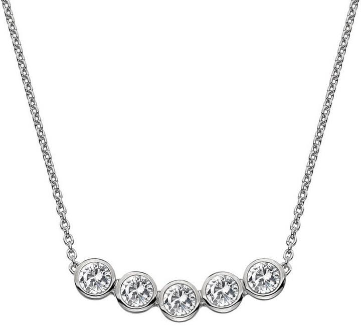Produktbild Hot Diamonds Tender silver necklace with topazes and genuine diamond Willow DN129