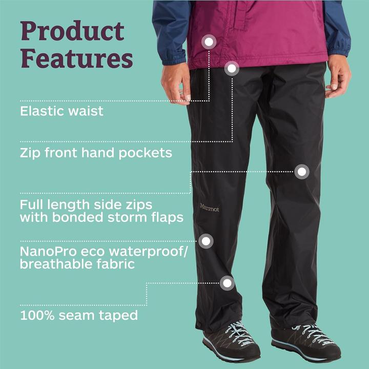 Actual product image Marmot Precip Eco Full Zip Pants (XS)