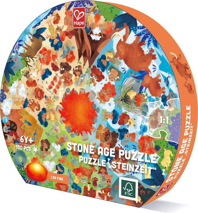 Produktbild Hape Puzzle Steinzeit (100 Teile)