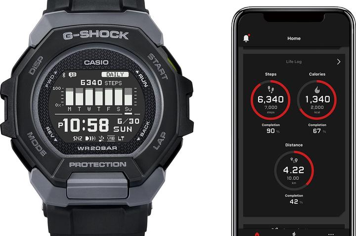 Actual product image G-Shock GBD-300-1ER (Digital watch, 47.90 mm)