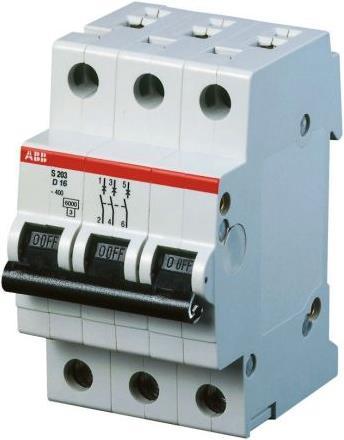 Image du produit ABB Disjoncteur 6ka Courbe D Tripolaire 10a