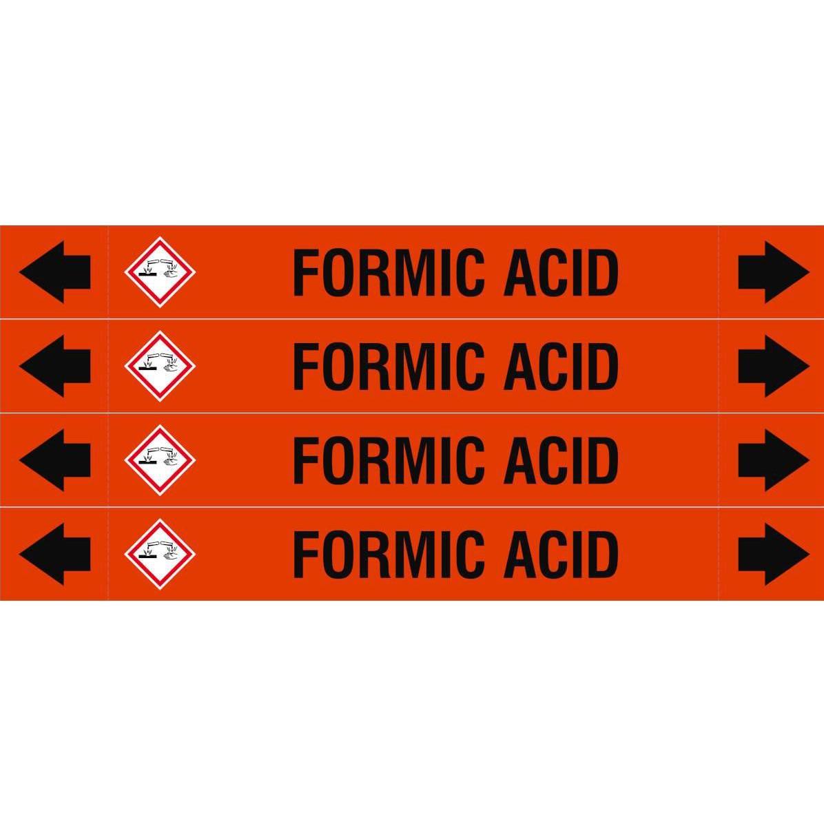 Brady, Etiketten, ASME - Rohrmarkierer - Formic Acid