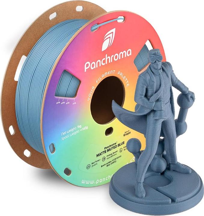 Productafbeelding Polymaker Panchroma™ PLA Matte Muted (PLA, 1.75 mm, 1000 g, Blauw)