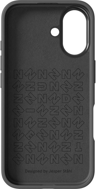 Produktbild Nudient Back Cover Bold MagSafe iPhone 16 Storm Black (Apple iPhone 16)