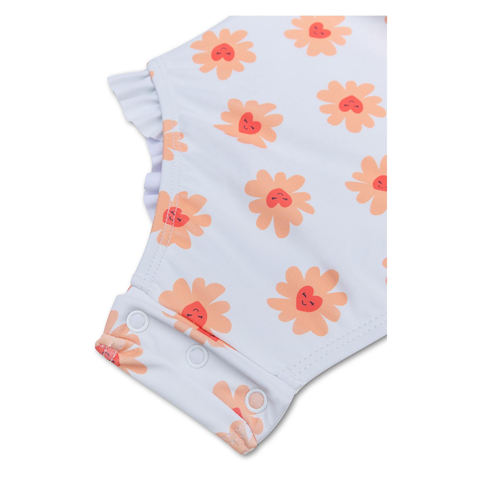 Swim Essentials, Mädchen, Badeanzüge, Schwimmanzug Mädchen 62/68 Flower Hearts, Mehrfarbig, (62)