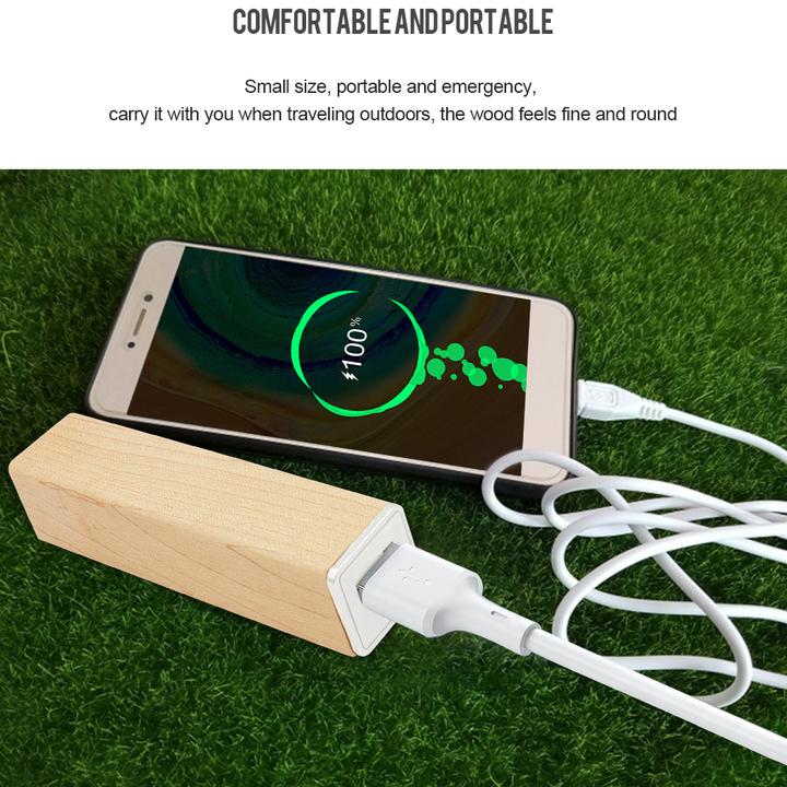 Immagine prodotto Eleven Wood Power Bank batterie esterne 3000mAh bois véritable Cherry (3000 mAh)