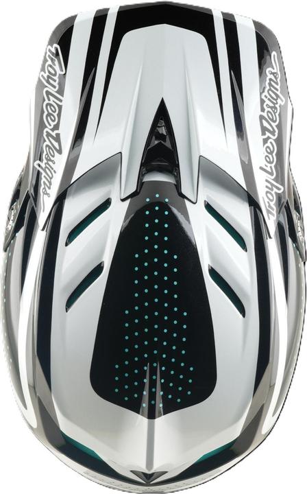 Actual product image Troy Lee Designs D4 Polyacrylite MIPS Helmet, The Line, charcoal/white, L | 58-59cm