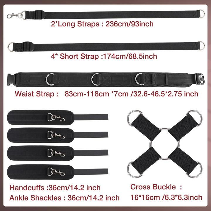 Actual product image Huoroter Bondage Bettfessel-Set