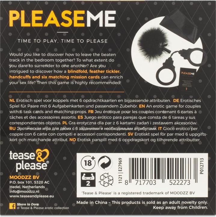 Produktbild tease & please Pleaseme (Kartenspiel, Deutsch, Französisch, Italienisch, Englisch)