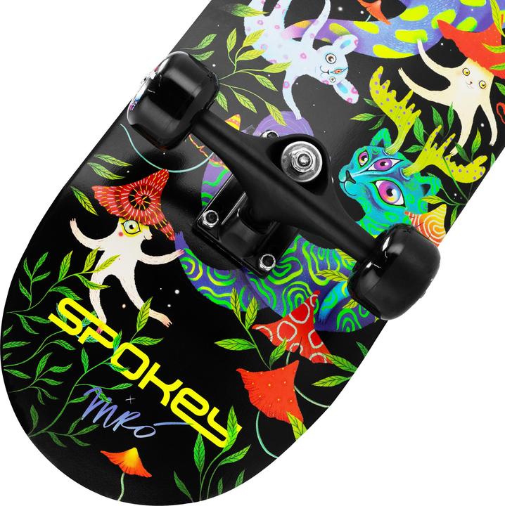 Actual product image Spokey Skateboard mit leuchtenden Ollie-Grafiken (30.98")