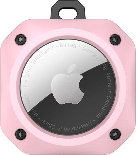 Actual product image MU Style Rugged TPU AirTag protective case with key ring