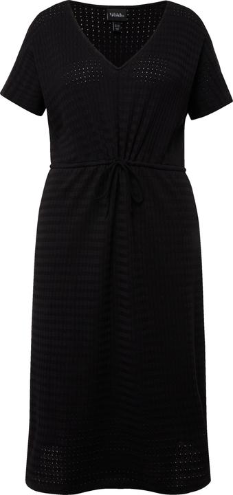 Produktbild Ulla Popken Midikleid, Strukturjersey, V-Ausschnitt, Halbarm (60)