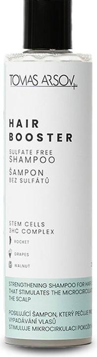Tomas Arsov Hair Booster Sulfate Free Shampoo - Strengthening shampoo against hair loss - 250ml (250 ml, Flüssiges Shampoo)
